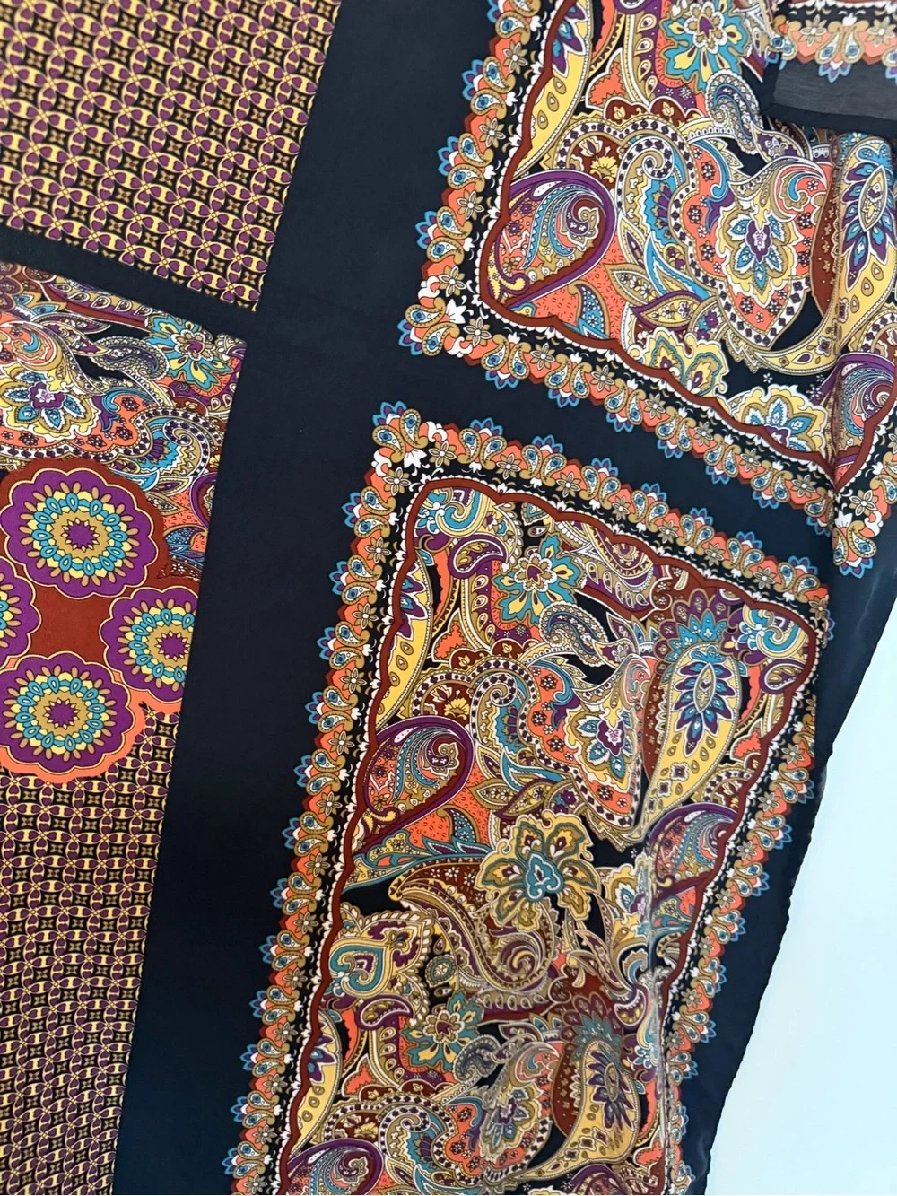 Colorful Paisley Lightweight Scarf